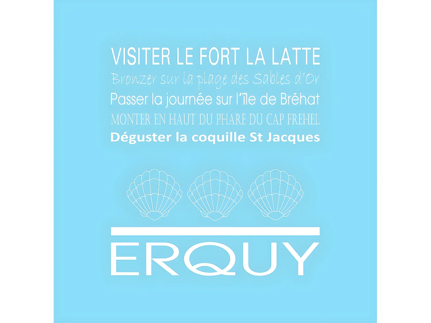 Tableau sur toile Erquy glacier 30x30 cm