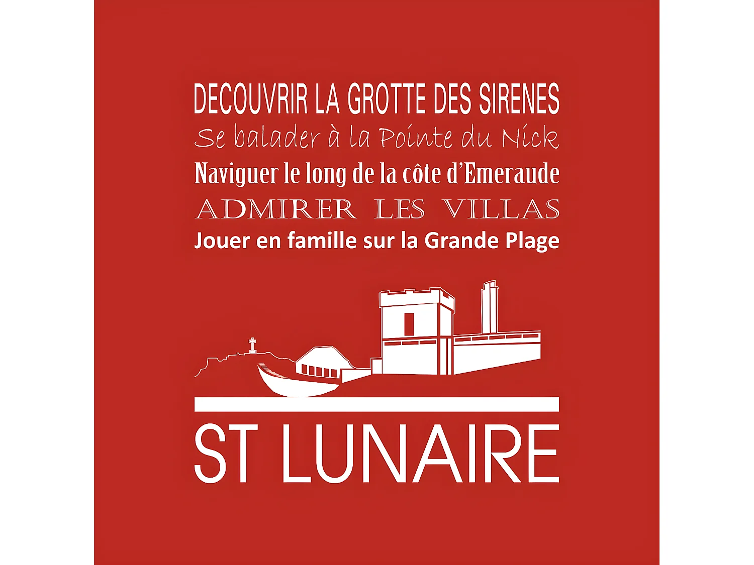 Tableau sur toile Saint-Lunaire tango 30x30 cm