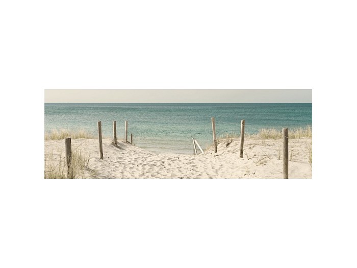 Tableau Sur Toile ARTTOR 120x80cm - Plage, Sable, Oiseaux - Déco Murale