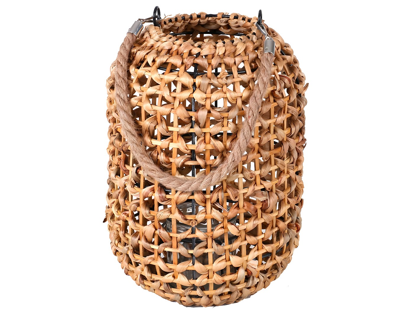 Cage Lanterne Bougeoir En Bois Rotin Style Vintage - Déco Intérieur/extérieur, Ambiance Chaleureuse Et Rétro