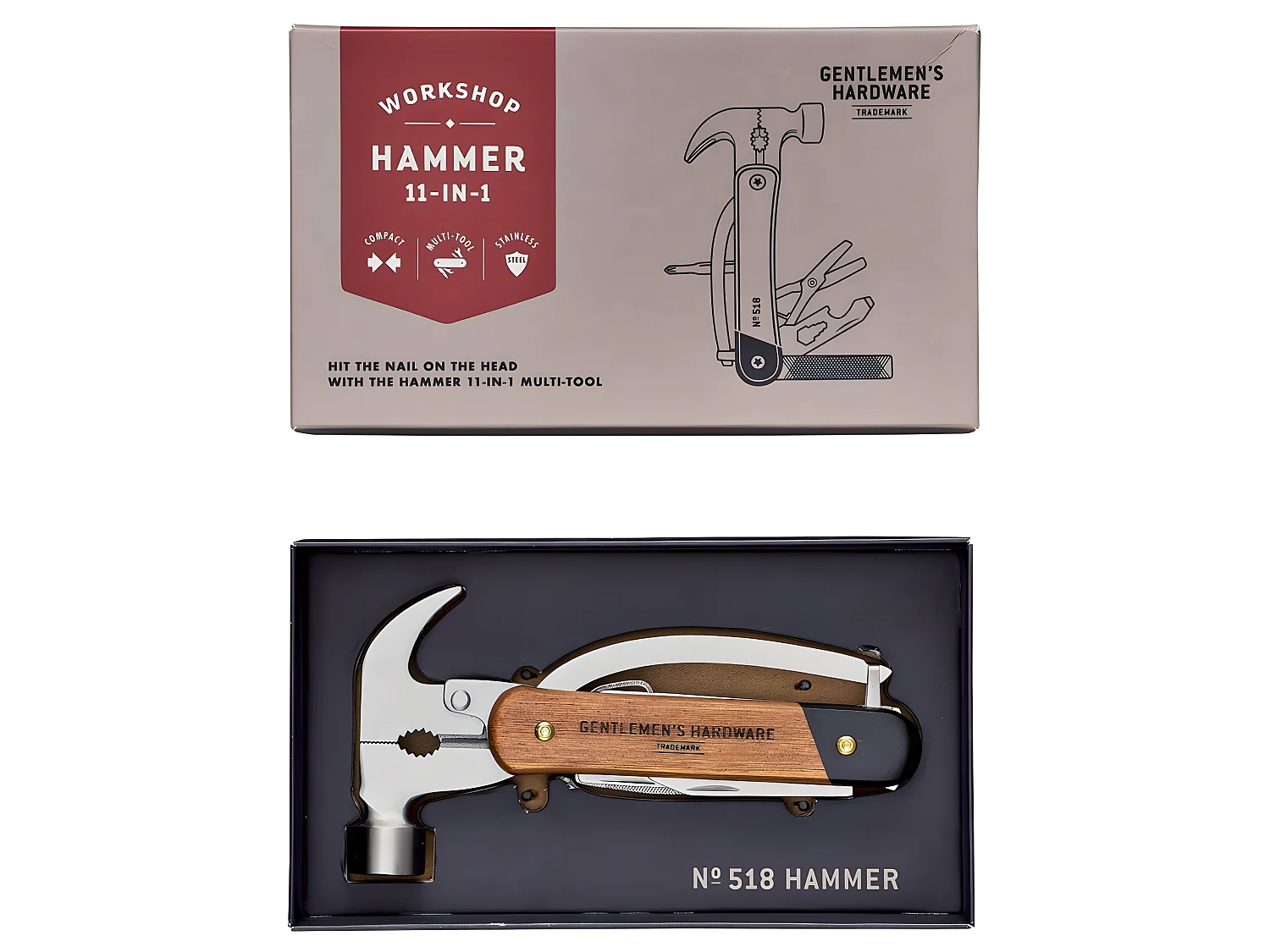Marteau multi-outils 11 en 1 Naturel  Gentlemen's Hardware