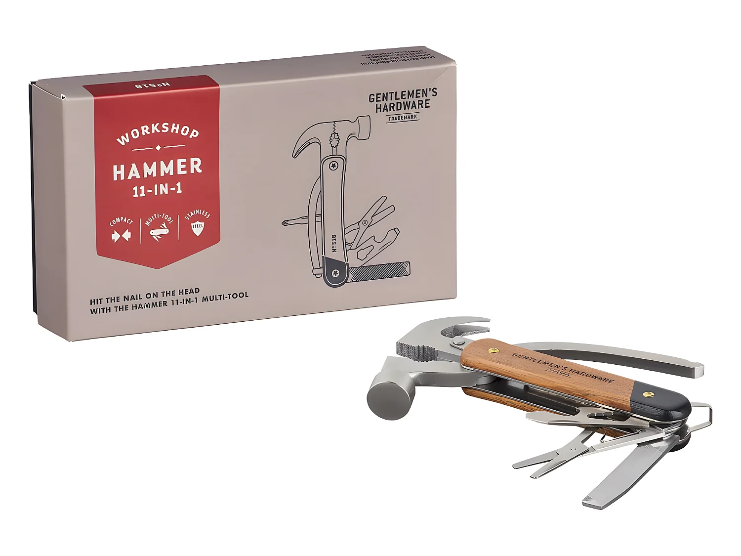 Marteau multi-outils 11 en 1 Naturel  Gentlemen's Hardware