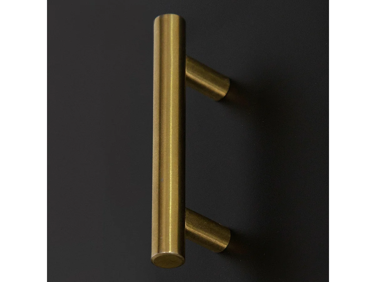 Buffet 2 Portes & 2 Niches "Tedy" 120cm Noir