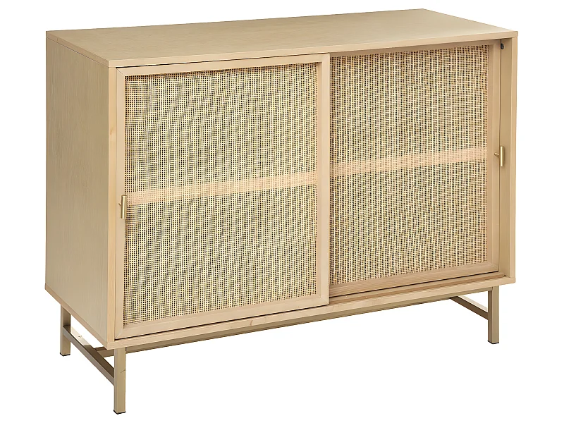 Buffet 2 Portes Cannage "Rayo" 100cm Naturel
