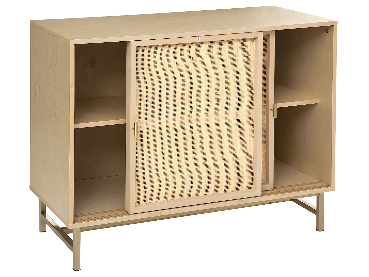 Buffet 2 Portes Cannage "Rayo" 100cm Naturel