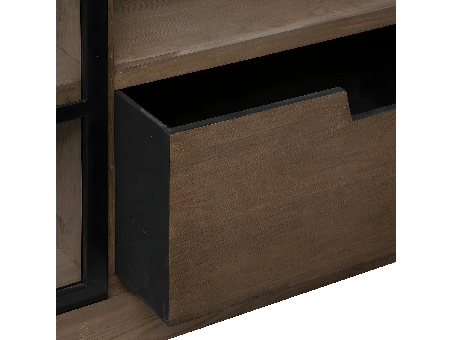 Buffet 2 Portes & 4 Tiroirs "Danik" 160cm Naturel