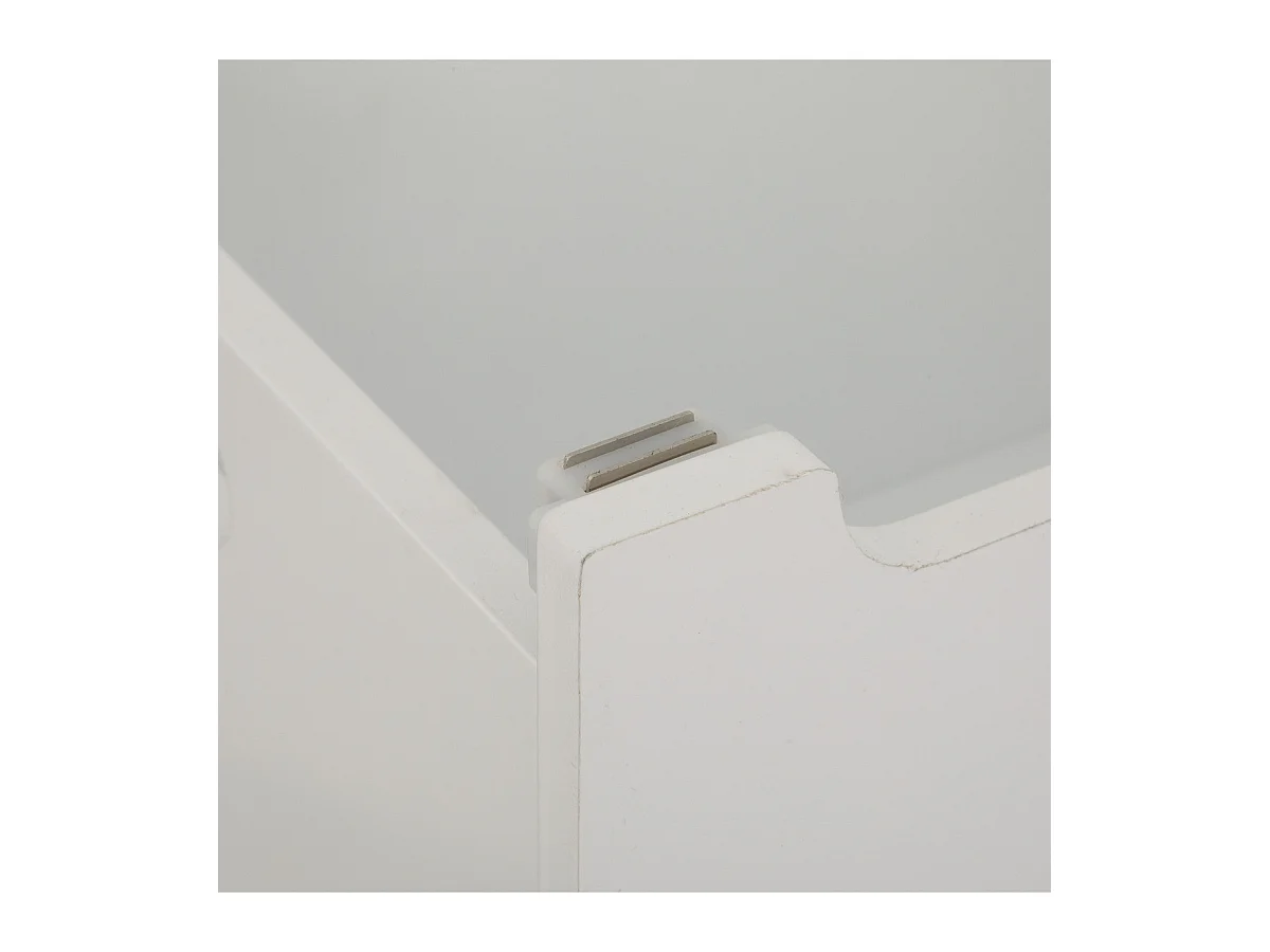 Coffre à Jouets Enfant "Renard" 54cm Blanc