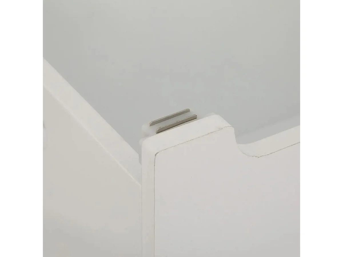 Baúl Infantil Fox Douceur con Almacenamiento Abierto Blanco y Roble 53 cm