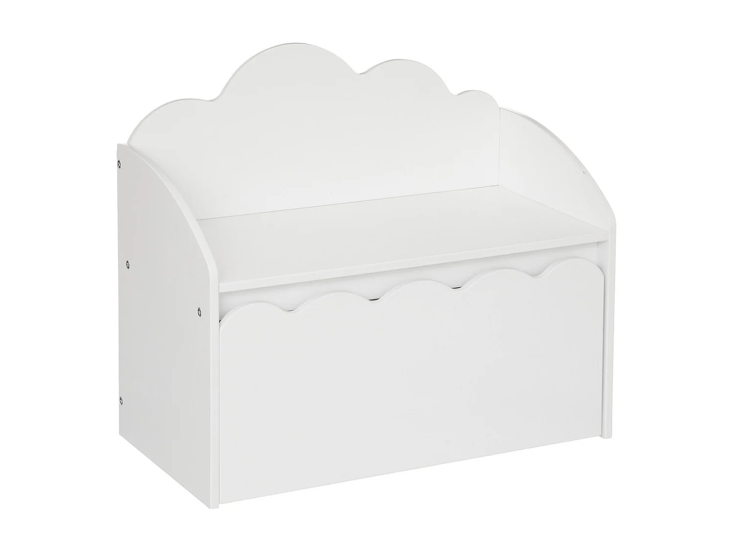 Banc & Coffre de Rangement "Douceur" 60cm Blanc