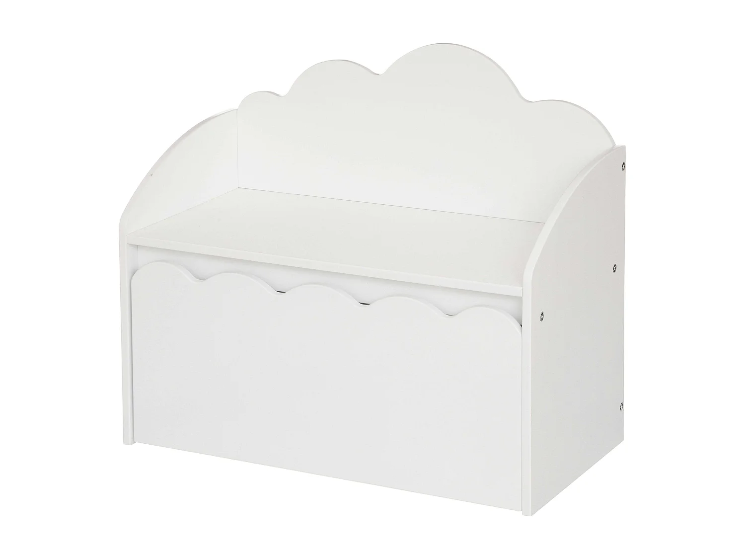 Banc & Coffre de Rangement "Douceur" 60cm Blanc