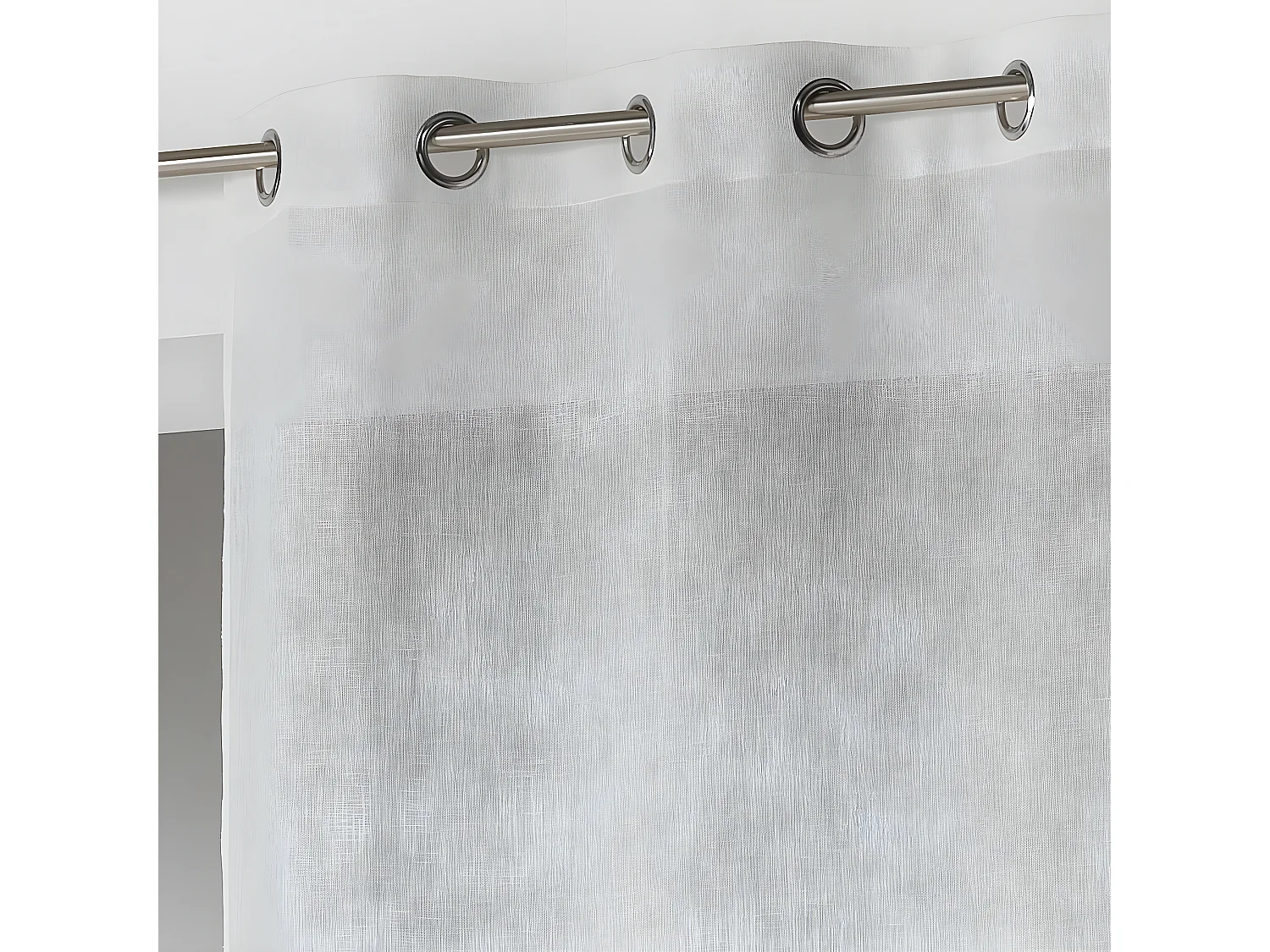 Rideau Voilage à Œillets "Carlin" 140x240cm Naturel