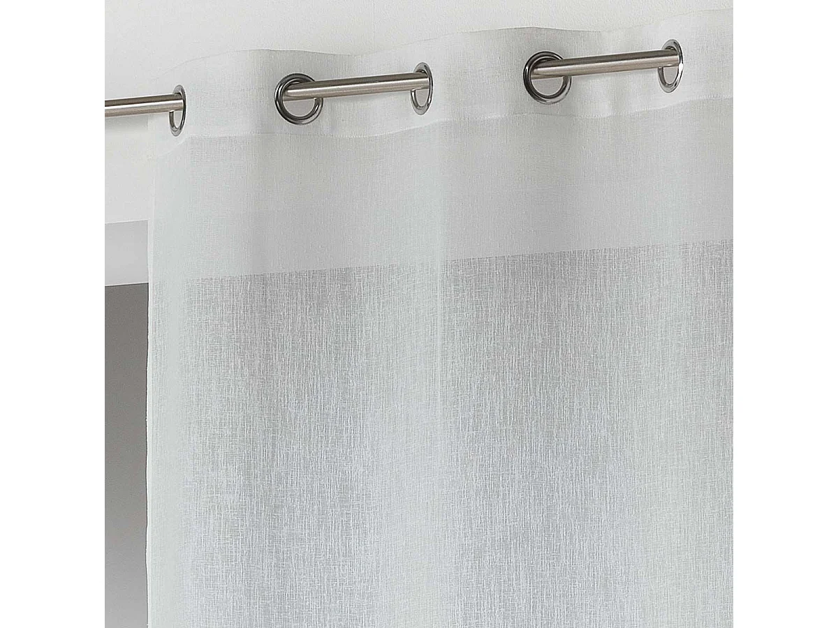 Rideau Voilage à Œillets "Carlin" 140x240cm Naturel