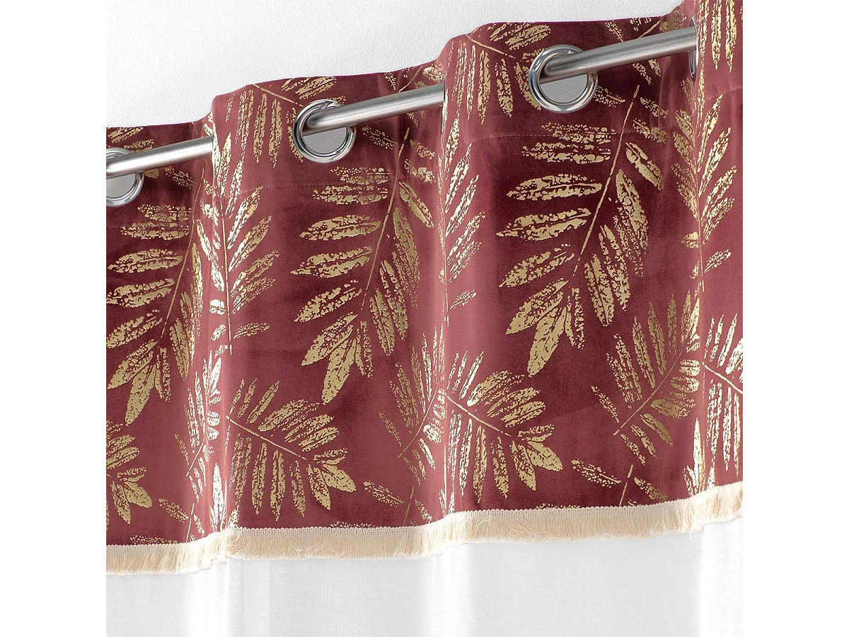Top-gedruckter Vorhang mit Fransen