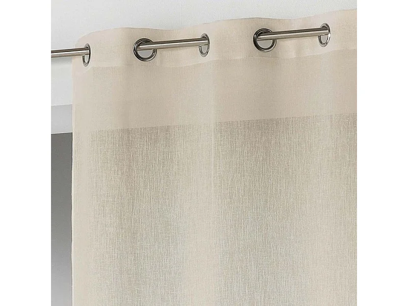 Rideau Voilage à Œillets "Carlin" 140x240cm Lin