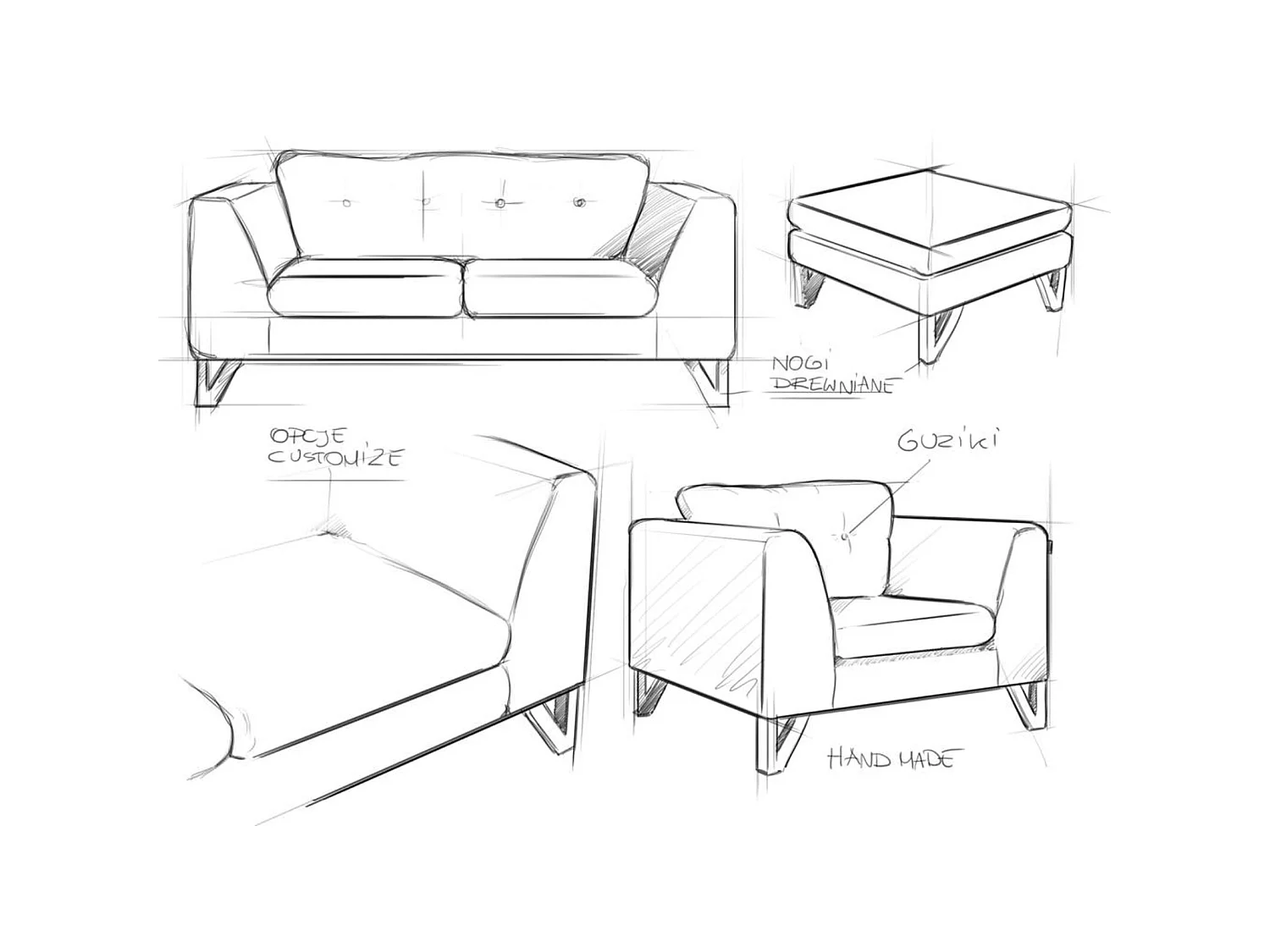 Canapé willy 3 places