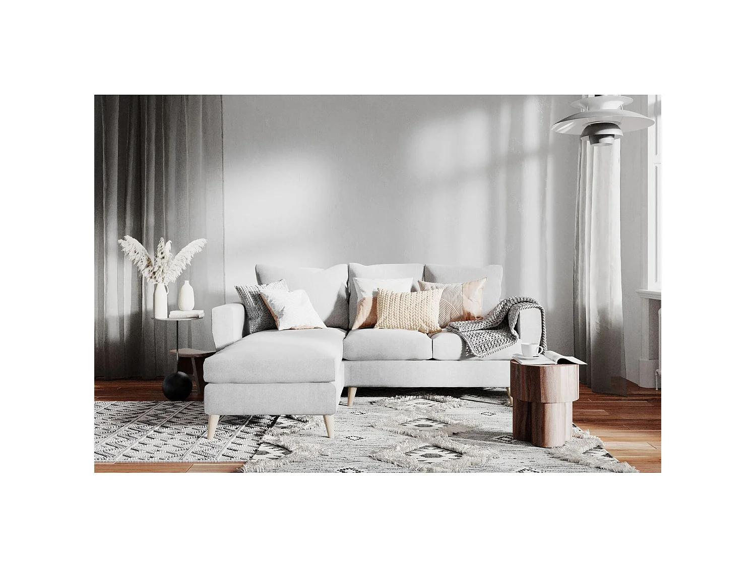 Canapé d'angle 3 places lover