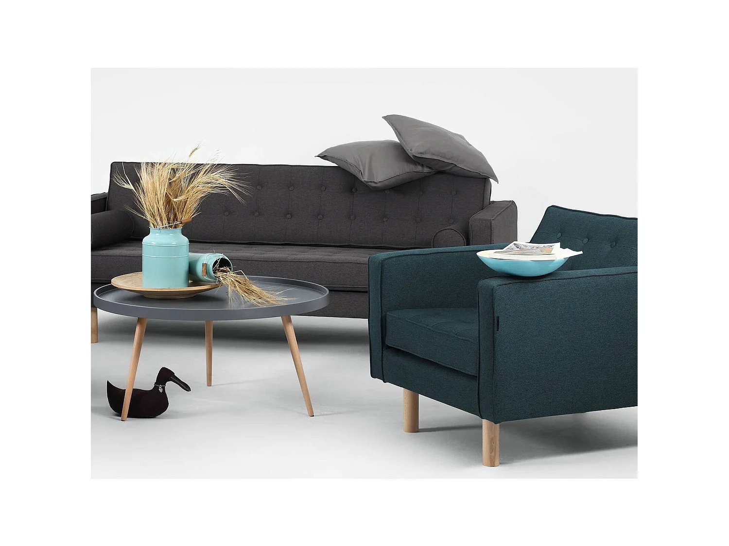 Canapé 3 places topic wood