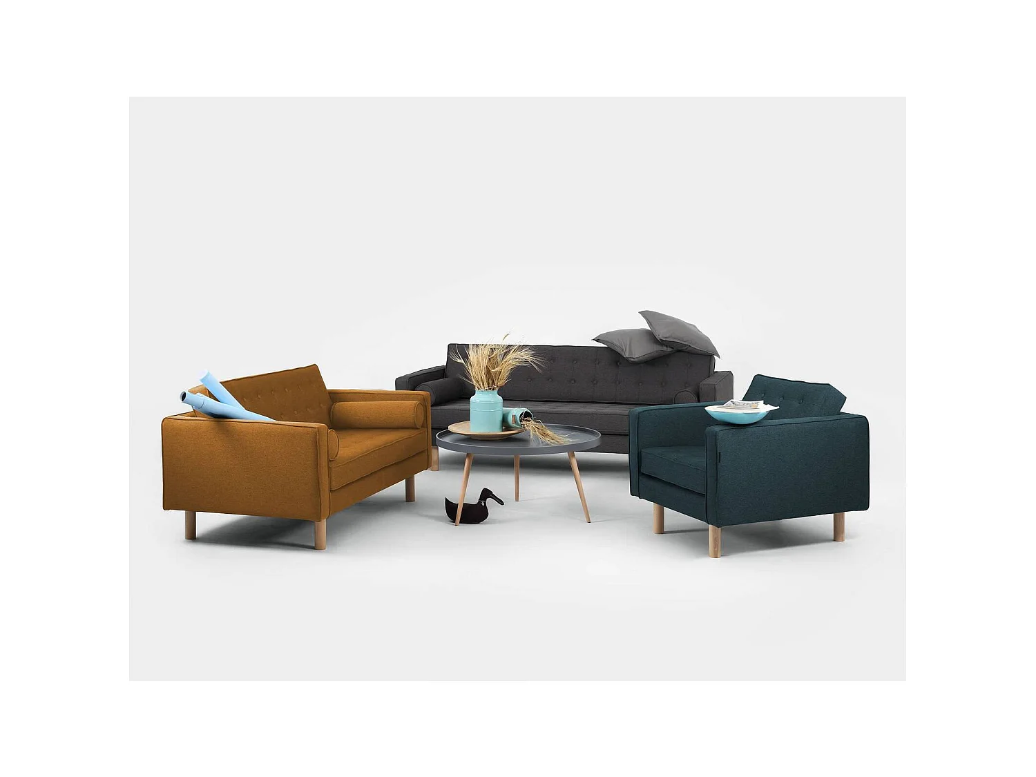 Canapé 3 places topic wood