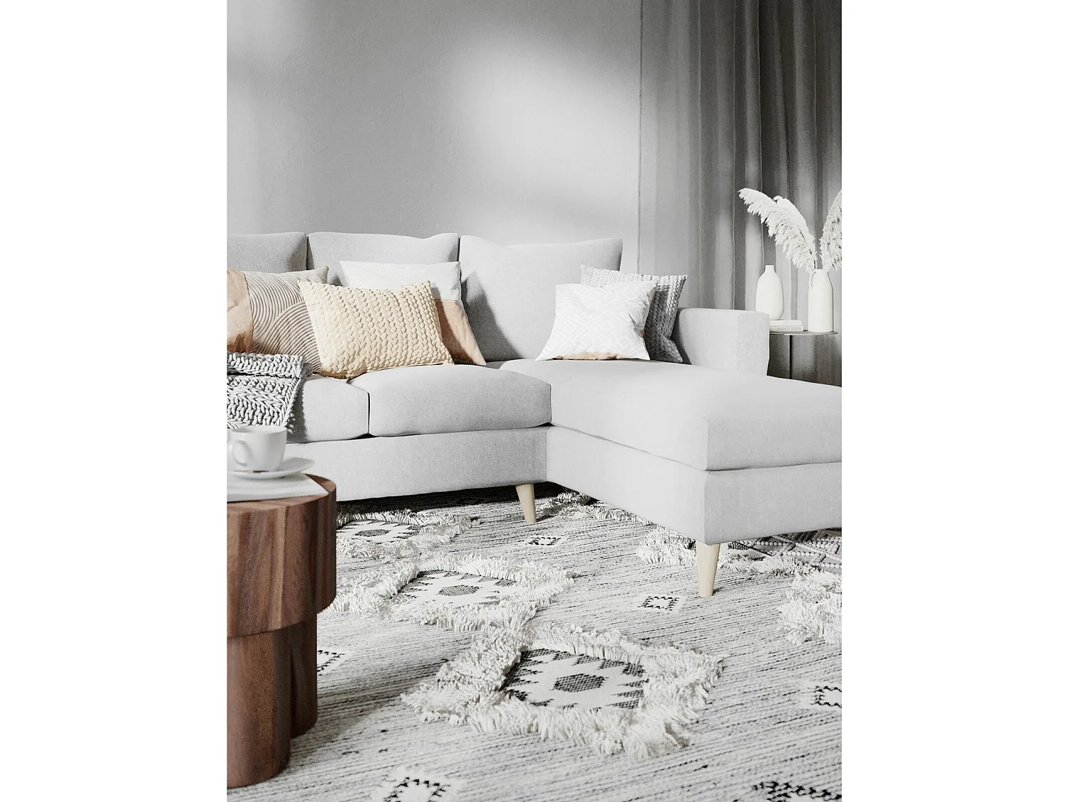 Canapé d'angle 3 places lover