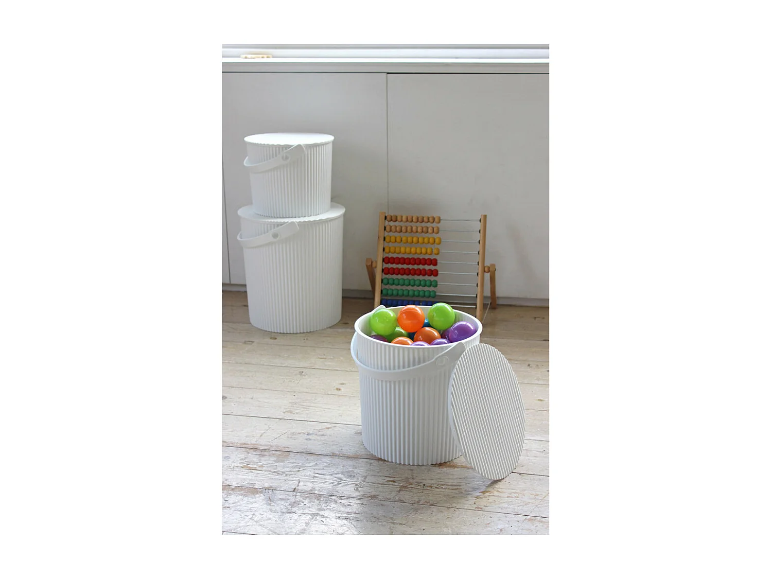 Seau Omni Outil mini 4L Blanc  Hachiman