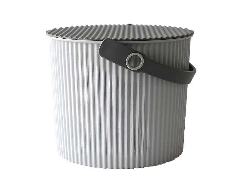 Cubo de almacenamiento de 10 litros gris