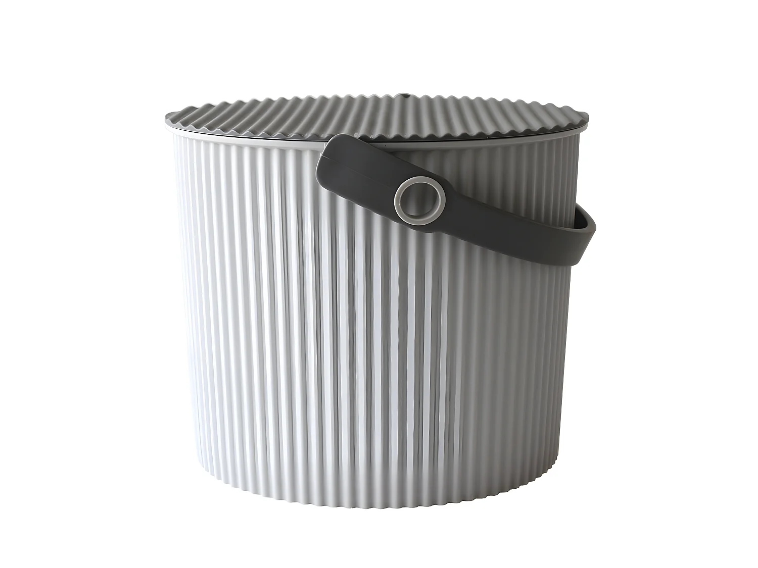 Secchio portaoggetti da 10 litri grigio