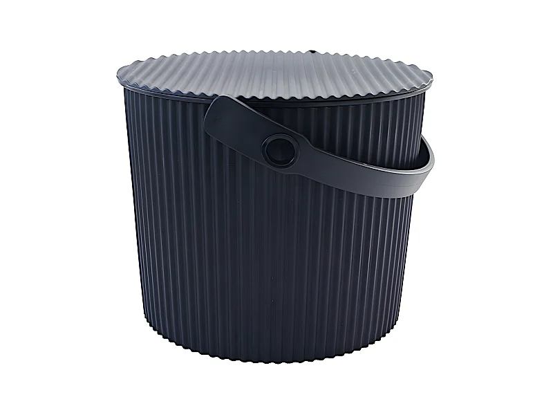 Cubo de almacenamiento de 8 litros negro