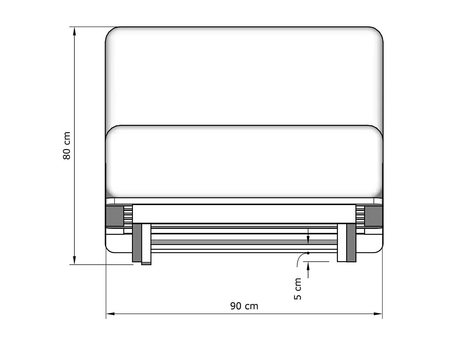 Canapé Lit Convertible en Bois avec Matelas Beige Confort Crème