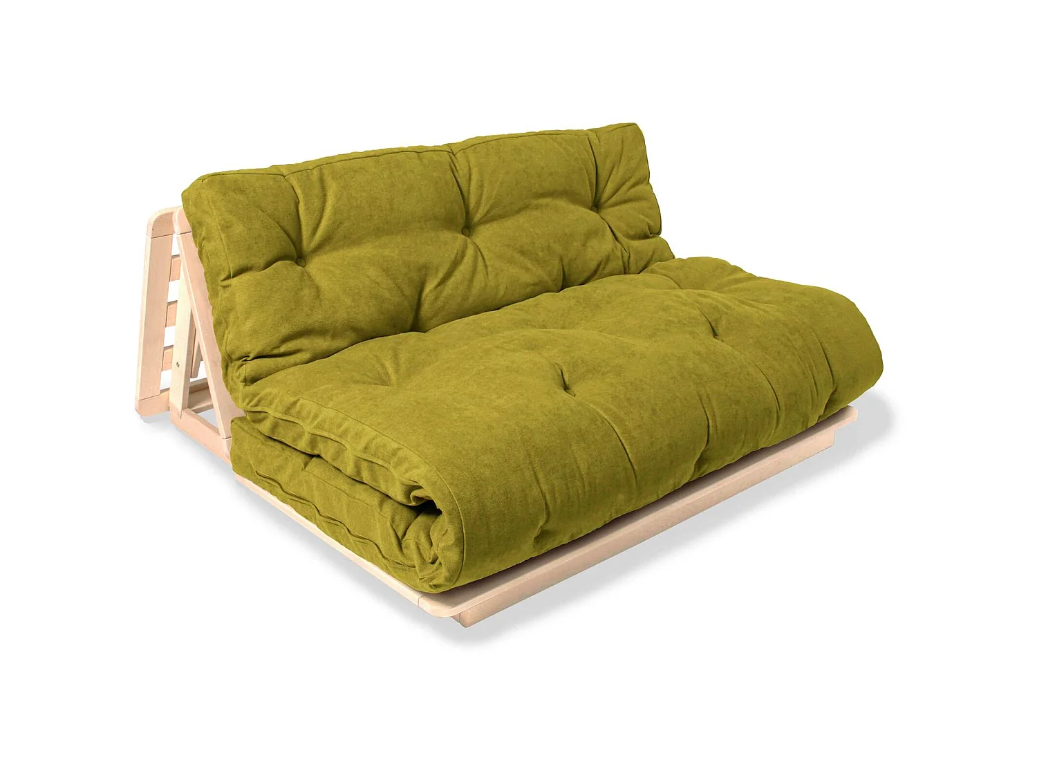 Canapé lit convertible futon layti Vert