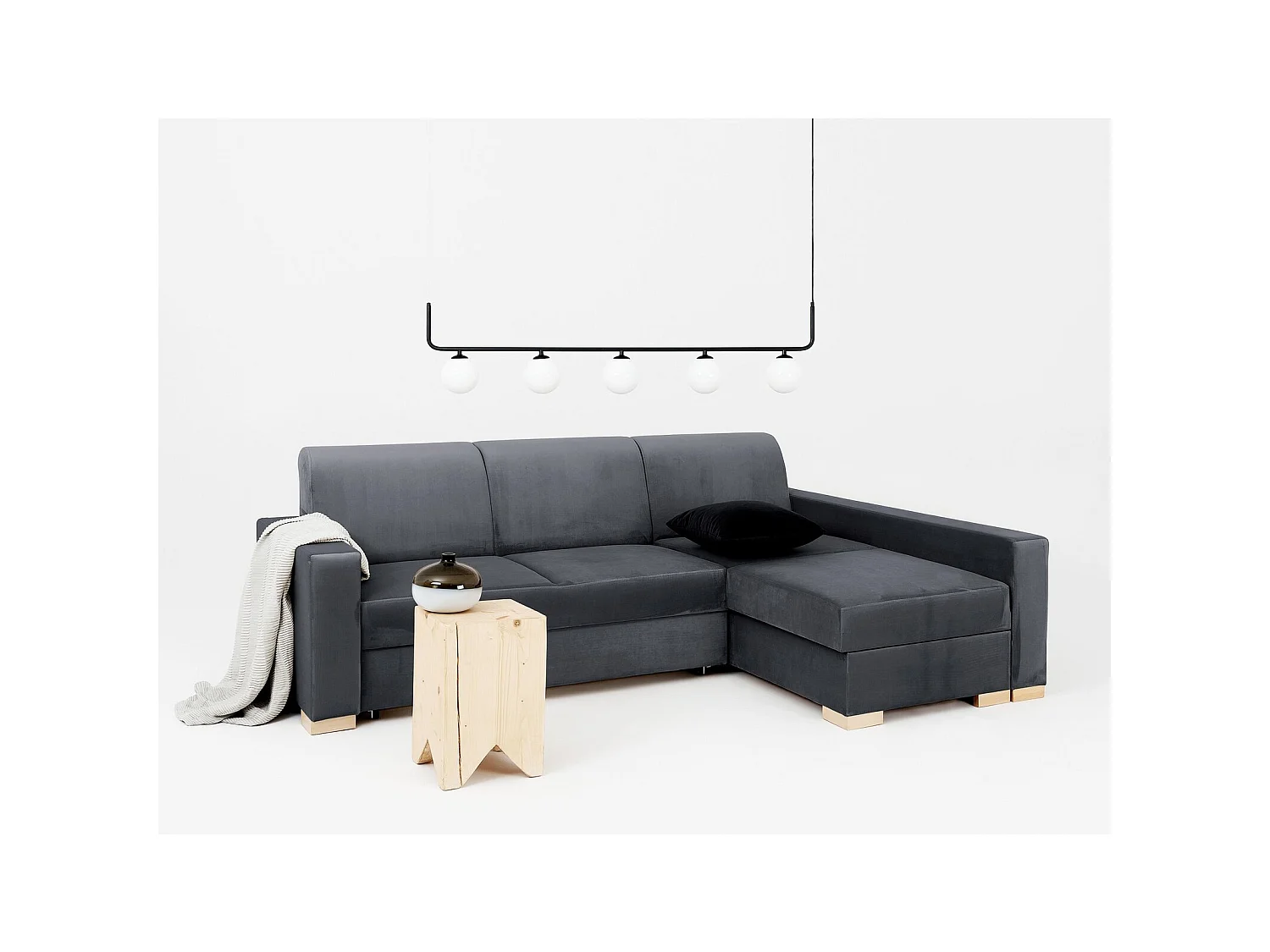 Canapé-lit d'angle stable