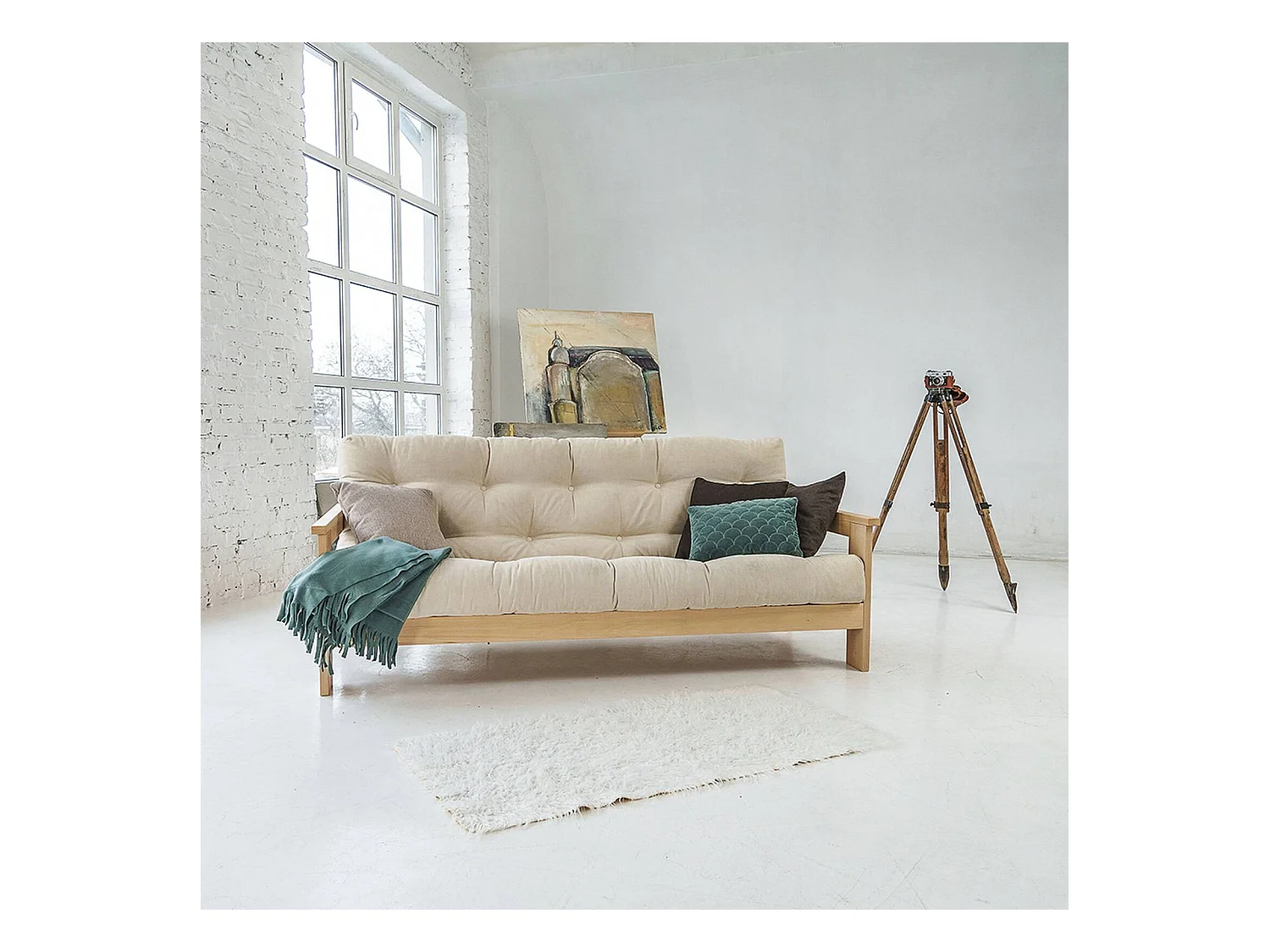 Canapé lit mexico Orange