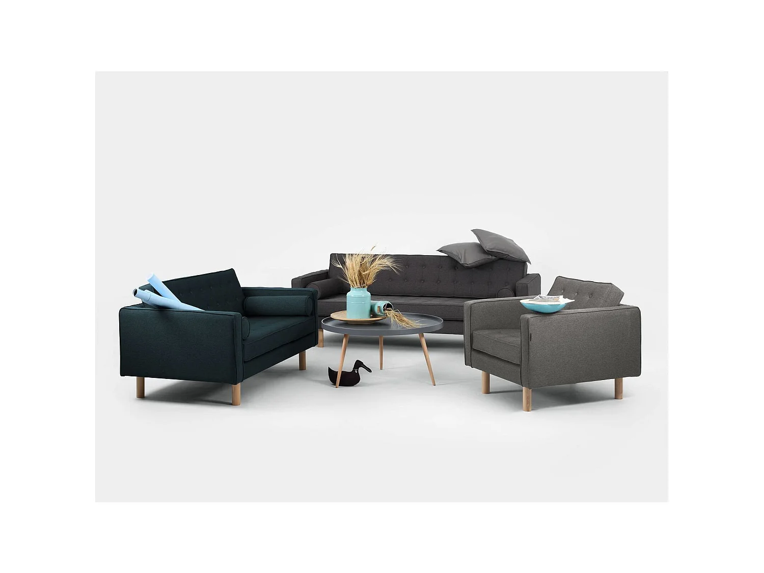 Canapé lit 2 places topic wood