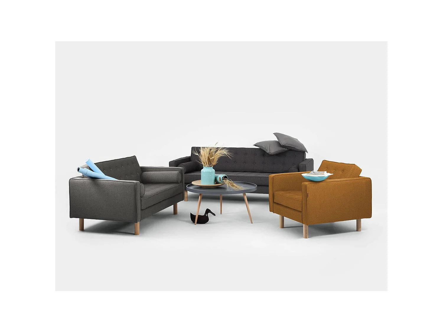 Canapé lit 2 places topic wood