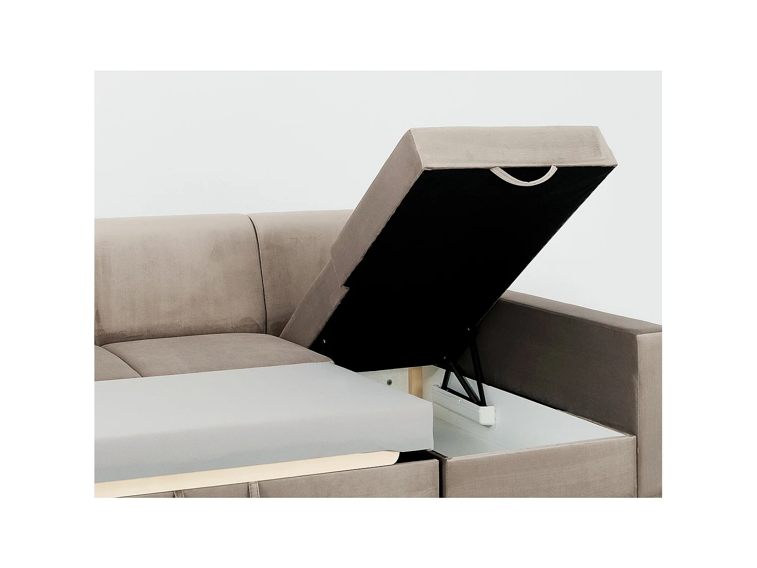 Canapé-lit d'angle stable