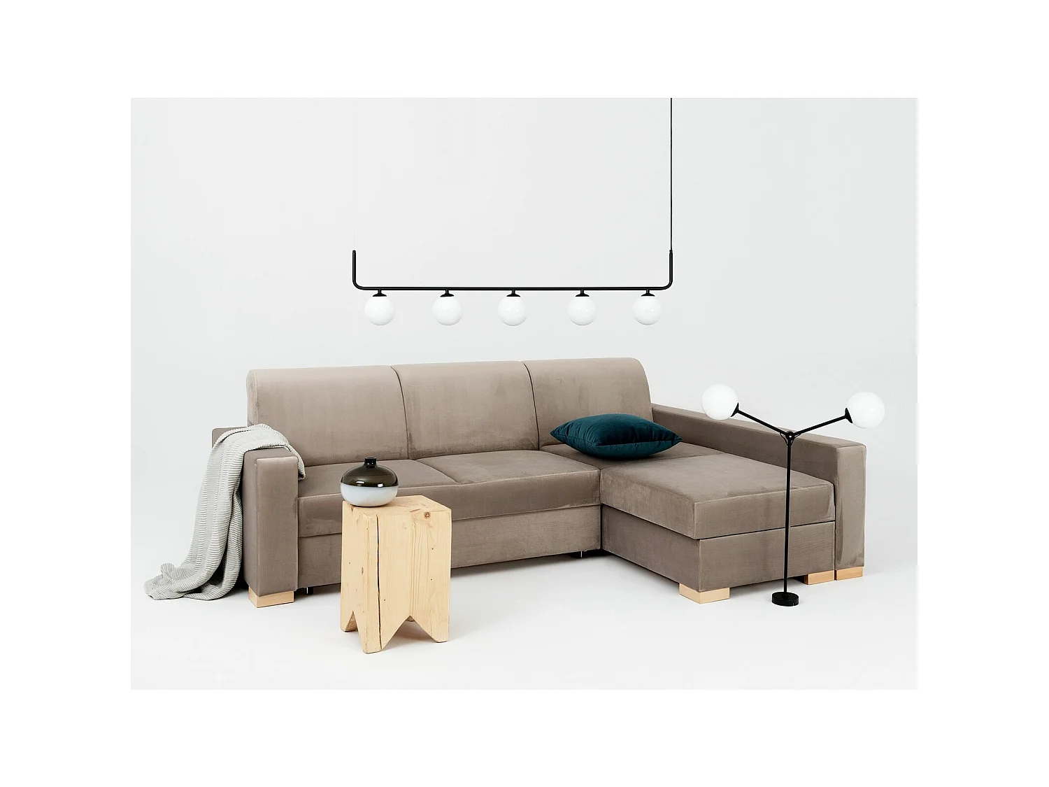 Canapé-lit d'angle stable