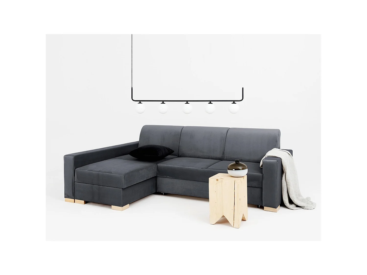 Canapé-lit d'angle stable