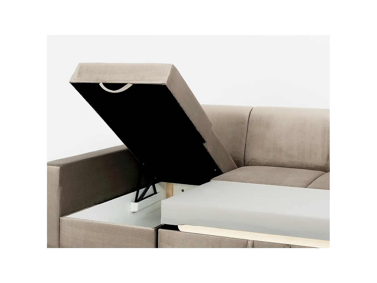 Canapé-lit d'angle stable