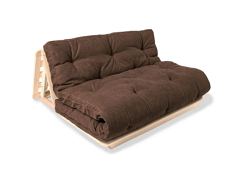 Canapé lit convertible futon layti Marron