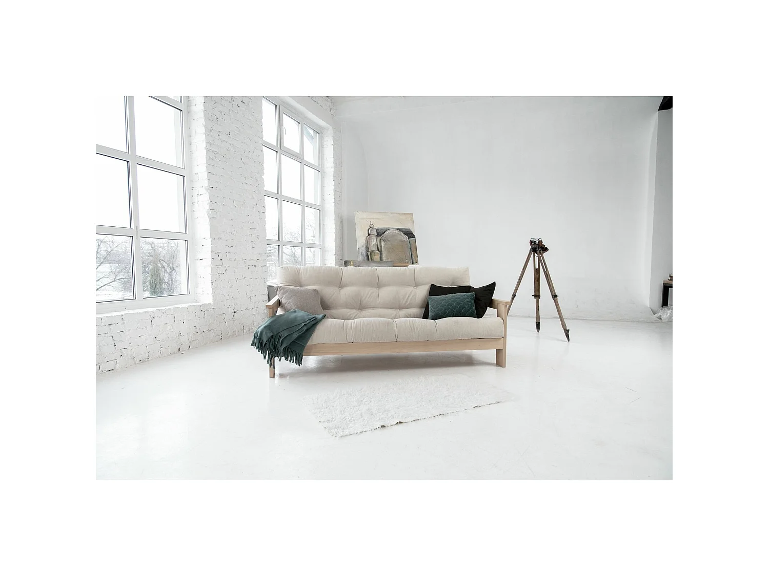 Canapé lit mexico Beige