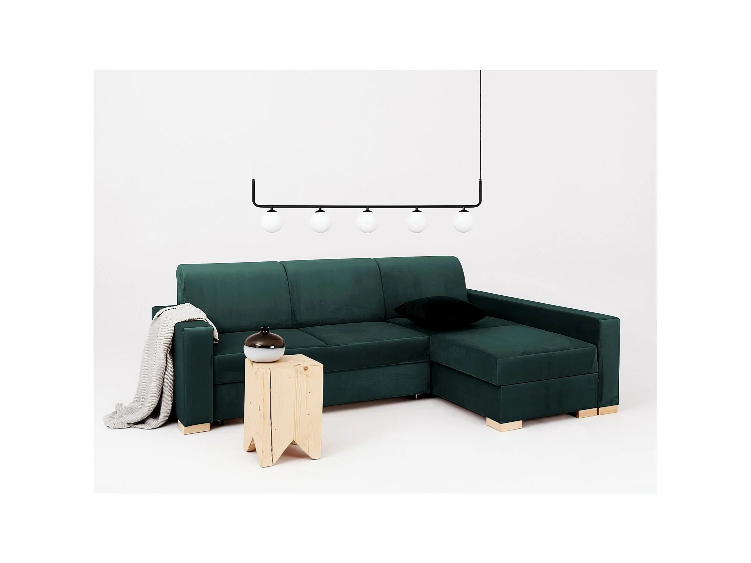 Canapé-lit d'angle stable