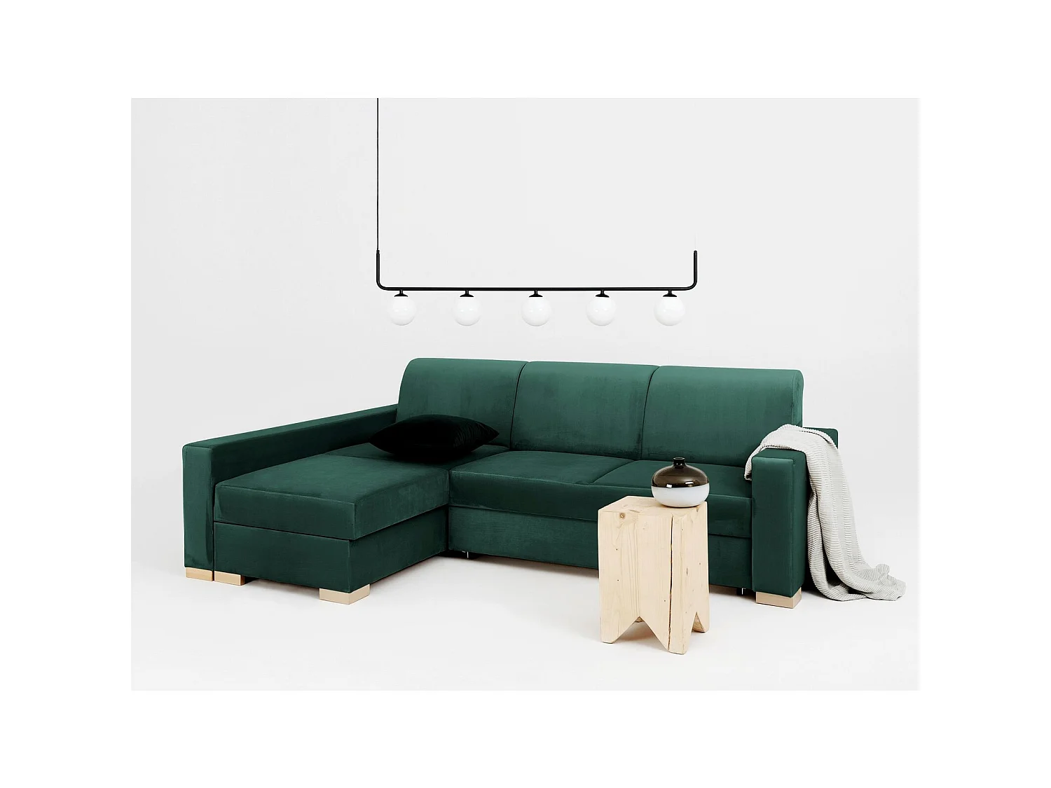 Canapé-lit d'angle stable