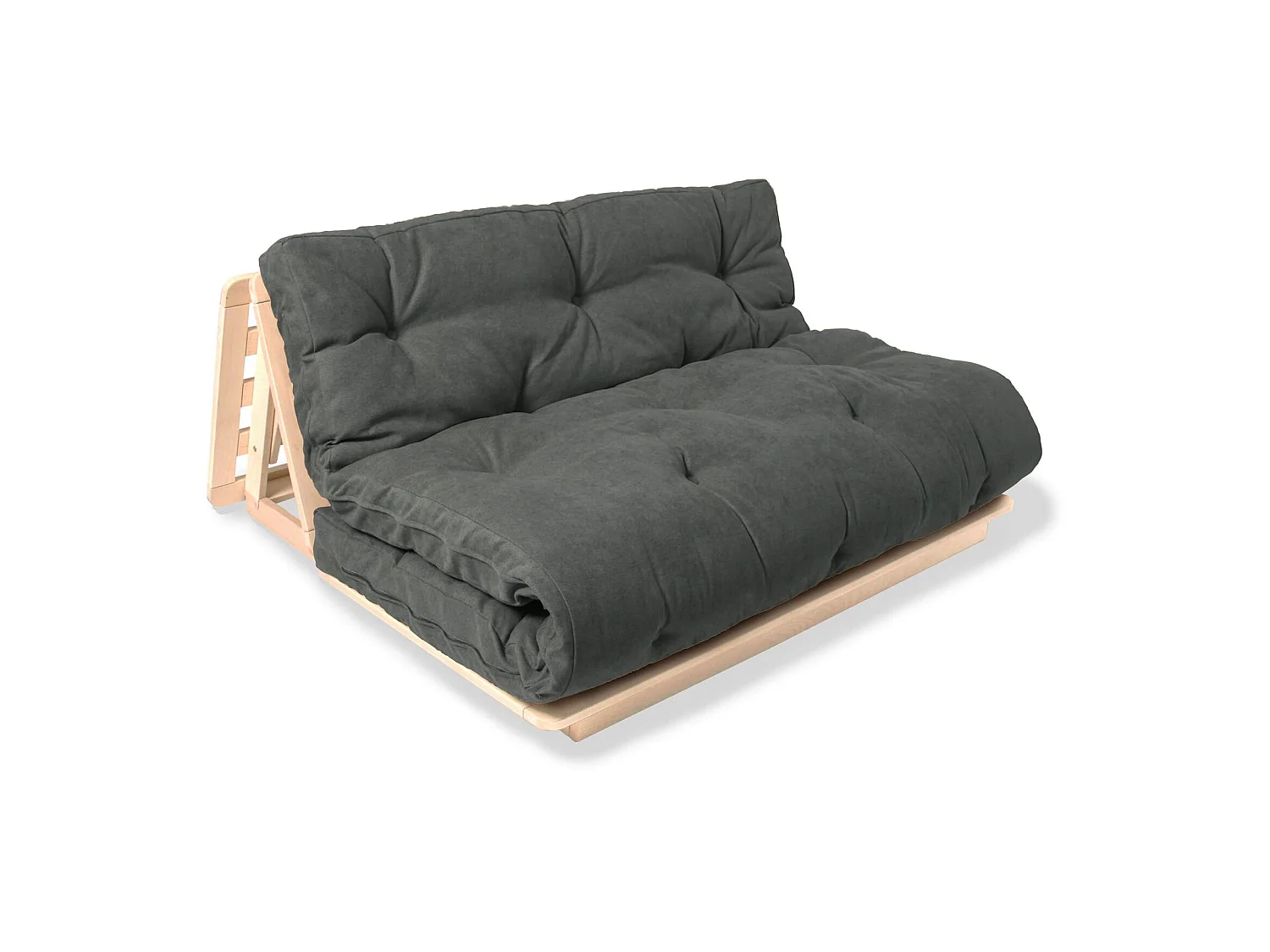 Canapé lit convertible futon layti Gris cendré