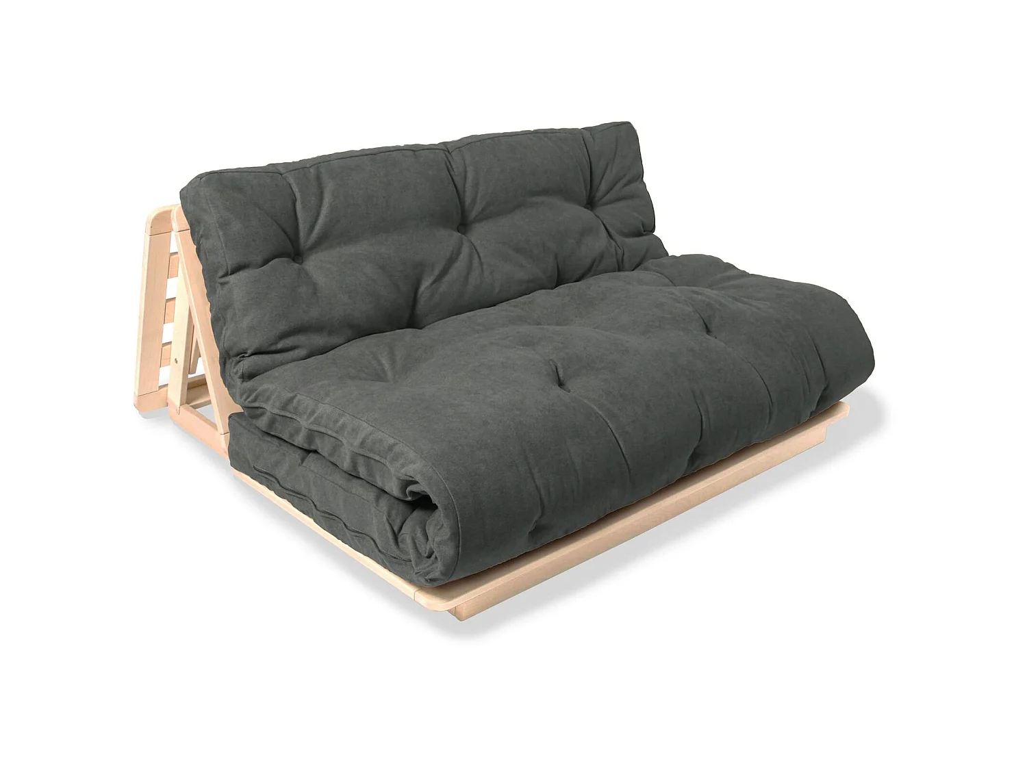 Canapé lit convertible futon layti Gris cendré