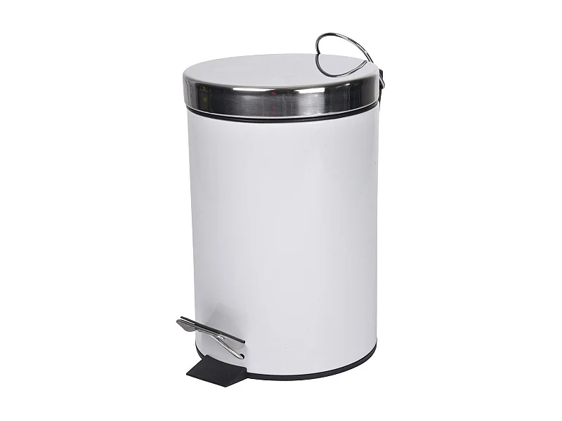 Poubelle à Pédale "Vitamine II" 3L Blanc