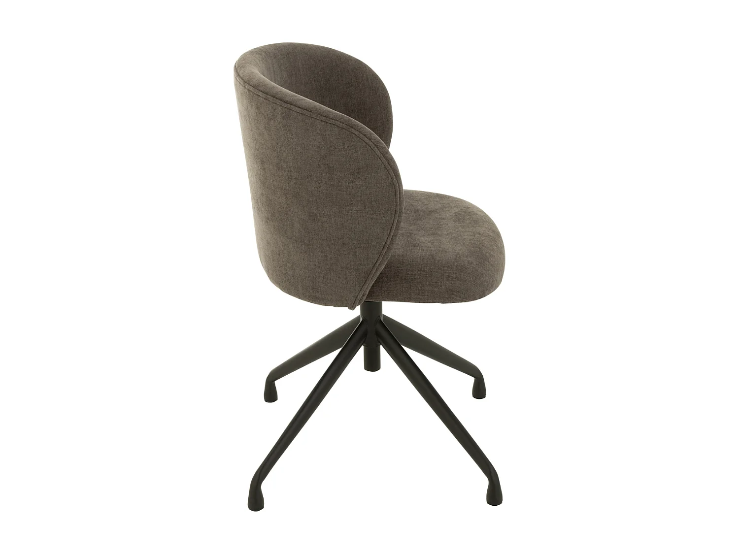 Chaise Pivotante Design "Gena" 56cm Gris Foncé