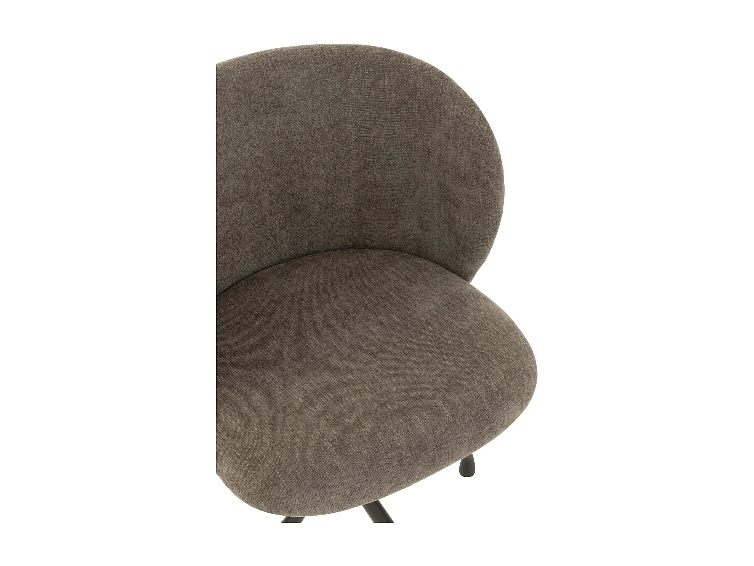 Chaise Pivotante Design "Gena" 56cm Gris Foncé