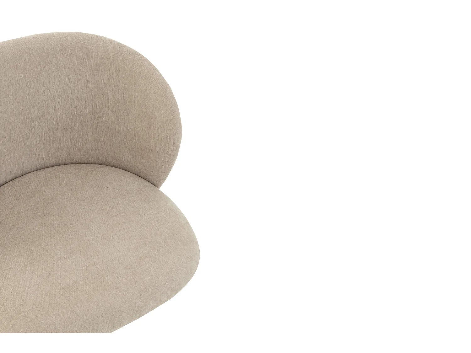 Chaise Pivotante Design "Gena" 56cm Beige