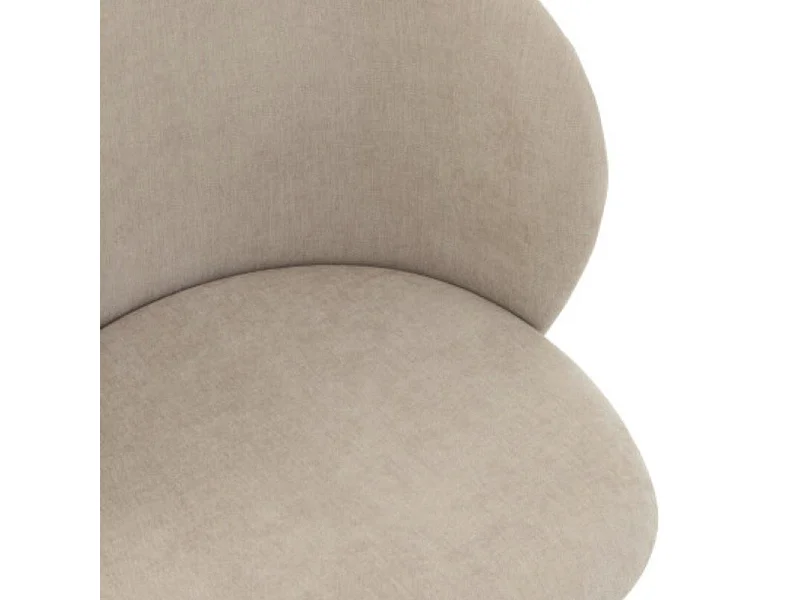 Chaise Pivotante Design "Gena" 56cm Beige