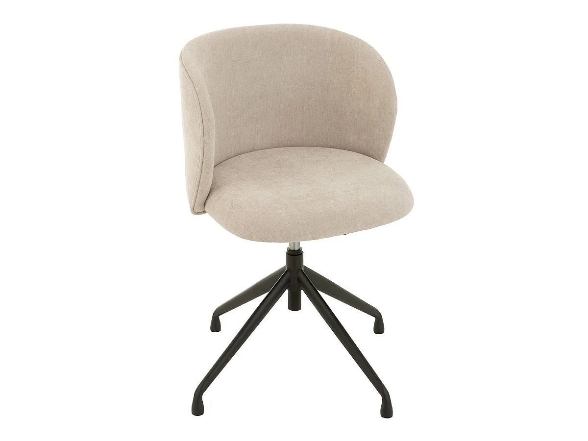 Chaise Pivotante Design "Gena" 56cm Beige