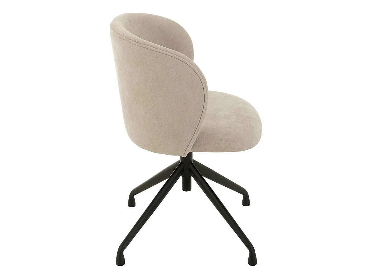 Chaise Pivotante Design "Gena" 56cm Beige